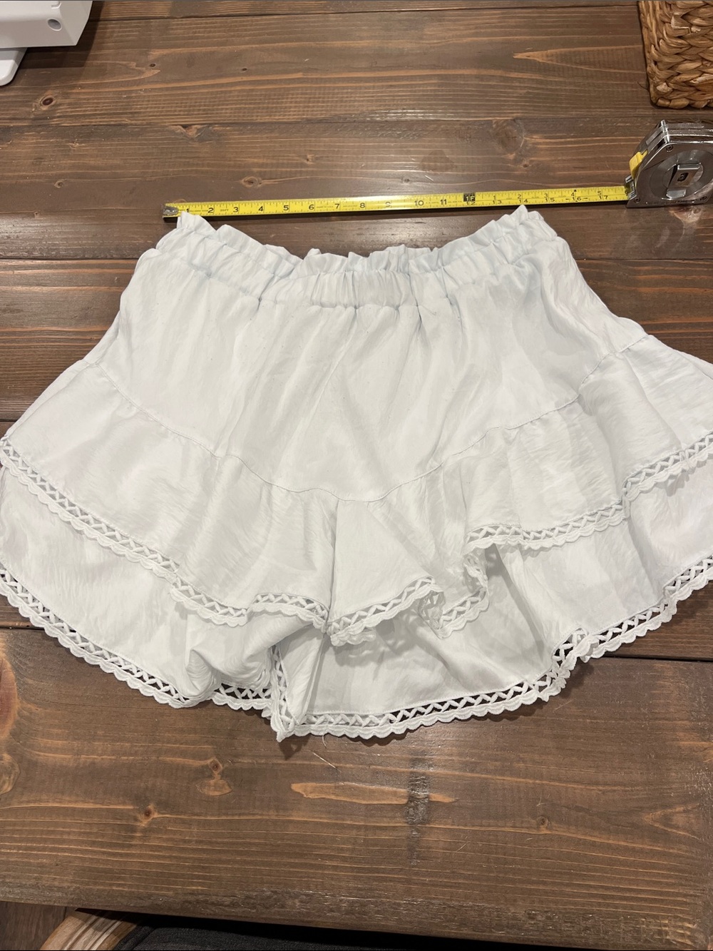 White Tiered Ruffle Women’s skort